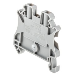 10 pcs - Phoenix Contact UT 2.5 Series Grey Feed Through Terminal Block, 0.14 - 4mm², Single-Level, Screw Termination,
