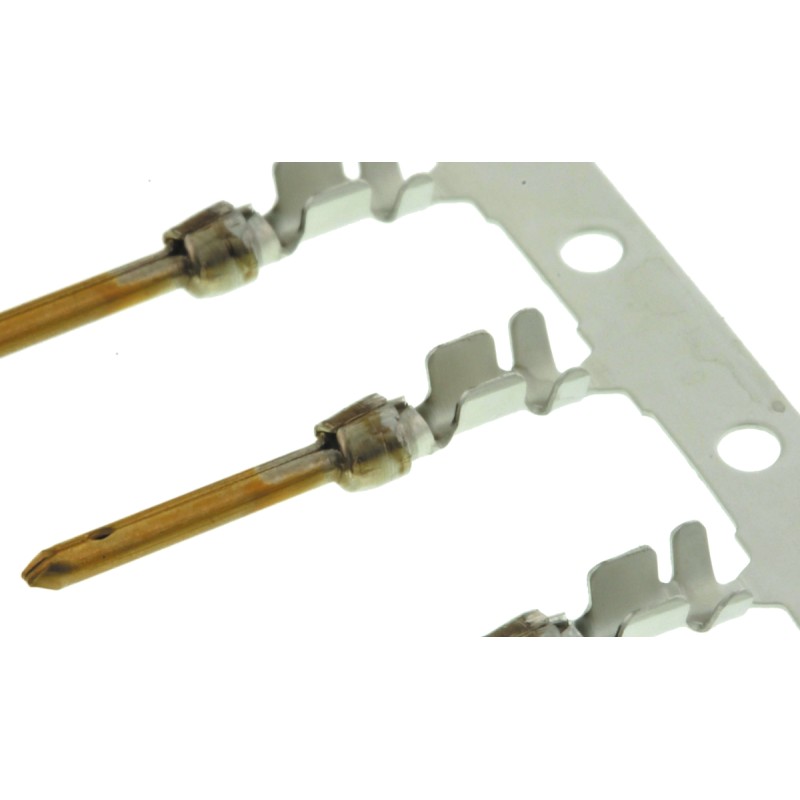 10 pcs - TE Connectivity, AMPLIMITE HD-20 Series, size 20 Male Crimp D-sub Connector Contact, Gold over Nickel, 24 - 20