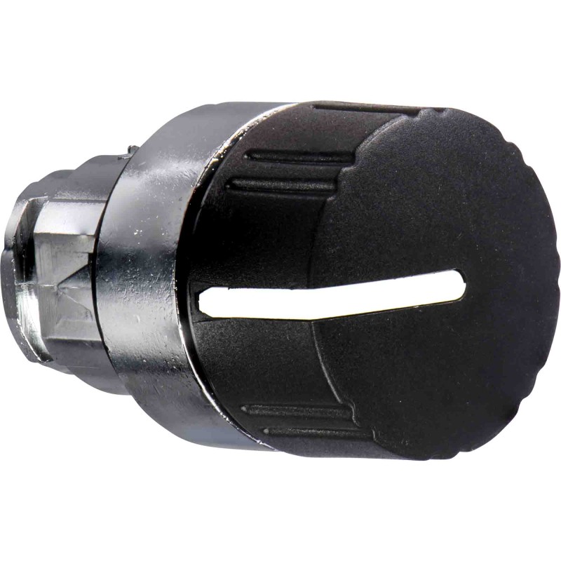 1 pcs - Schneider Electric ZB4 Series 2 Position Selector Switch Head, 22mm Cutout, Black Handle