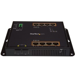 1 pcs - StarTech.com IES101GP2SFW, Managed 8 Port Ethernet Switch With PoE M
