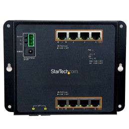 1 pcs - StarTech.com IES101GP2SFW, Managed 8 Port Ethernet Switch With PoE M
