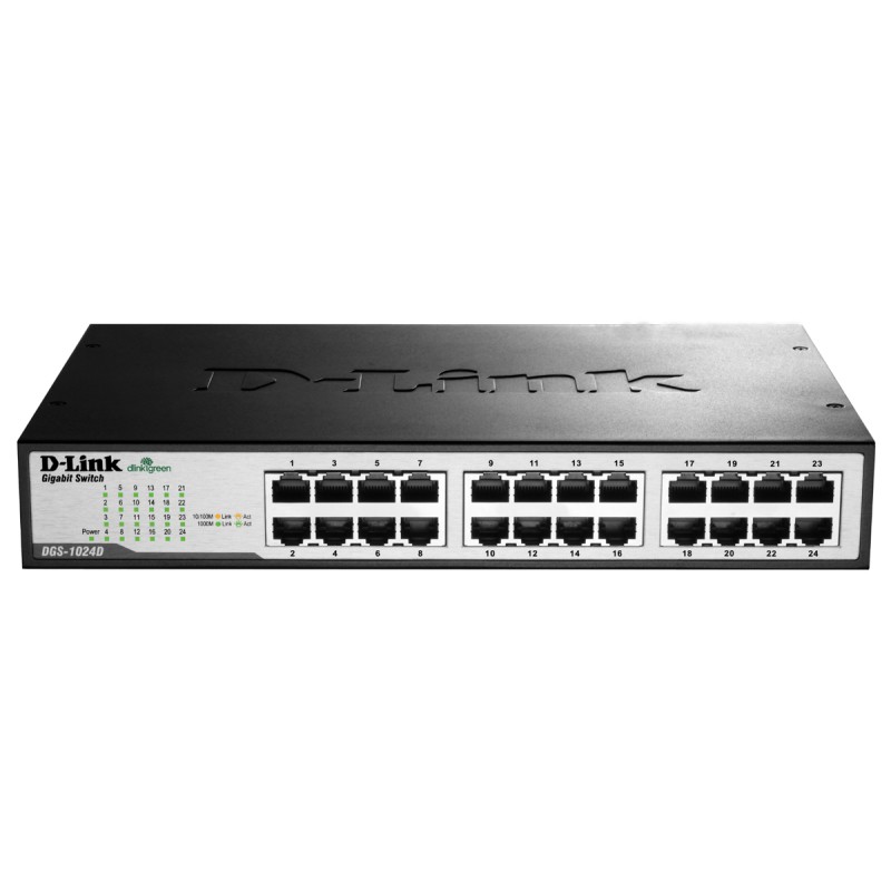 1 pcs - D-Link DGS-1024D, Unmanaged 24 Port Gigabit Switch UK