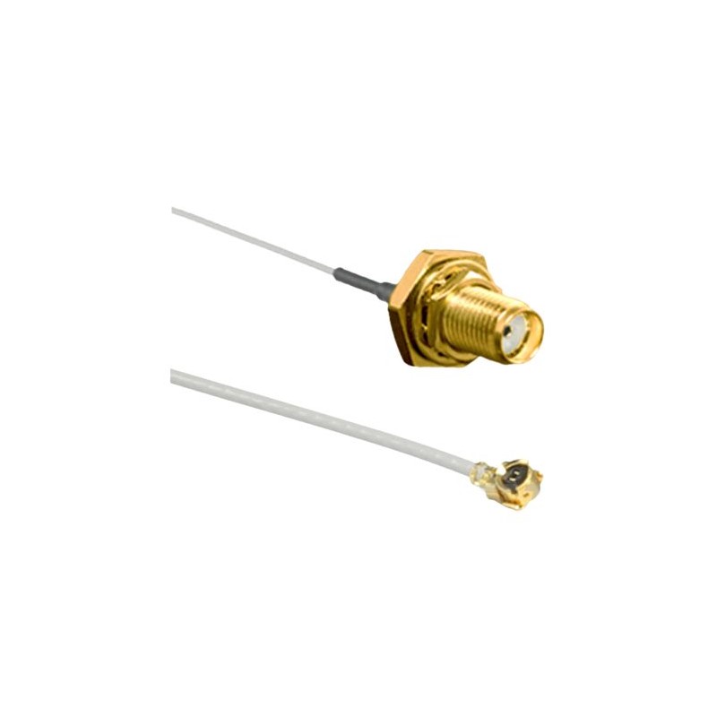 1 pcs - TE Connectivity Female U.FL to Male SMA Coaxial Cable, 100mm, UFL Coaxial, Terminated