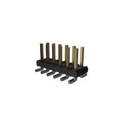 10 pcs - Amphenol ICC Minitek Series Surface Mount Pin Header, 4 Contact(s), 2.0mm Pitch, 2 Row(s), Unshrouded