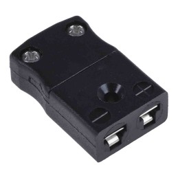 1 pcs - RS PRO In-Line Thermocouple Connector for Use with Type J Thermocouple, Miniature Size, IEC Standard