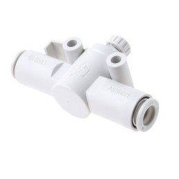 1 pcs - SMC AS Series Tube Flow Controller, 8mm Tube Inlet Port x 8mm Tube Outlet Port