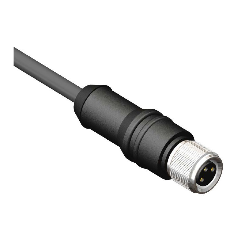 1 pcs - RS PRO Straight Female 3 way M8 to Unterminated Sensor Actuator Cable, 10m