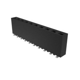 10 pcs - Amphenol ICC Surface Mount PCB Socket, 10-Contact, 1-Row, 2.54mm Pitch