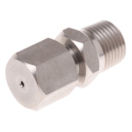 1 pcs - RS PRO Thermocouple Compression Fitting for Use with Thermocouple, 1/8 BSPT, 1mm Probe, RoHS Compliant Standard