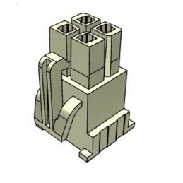 10 pcs - Samtec, IPBD Male Crimp Connector Housing, 4.19mm Pitch, 4 Way, 2 Row