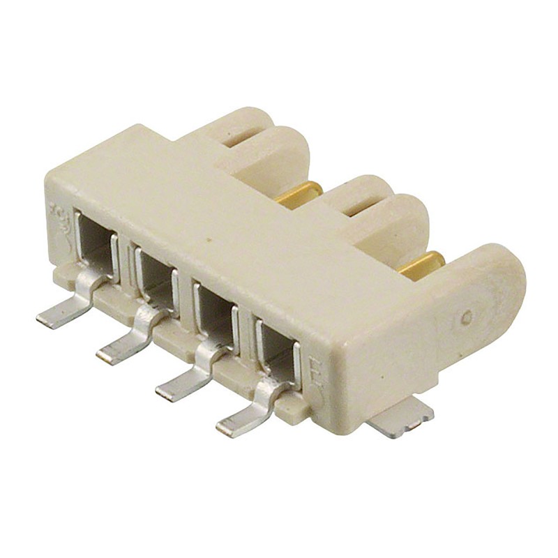 10 pcs - Amphenol Communications Solutions RotaConnect Series Right Angle Surface Mount PCB Header, 4 Contact(s), 3.0mm Pitch, 