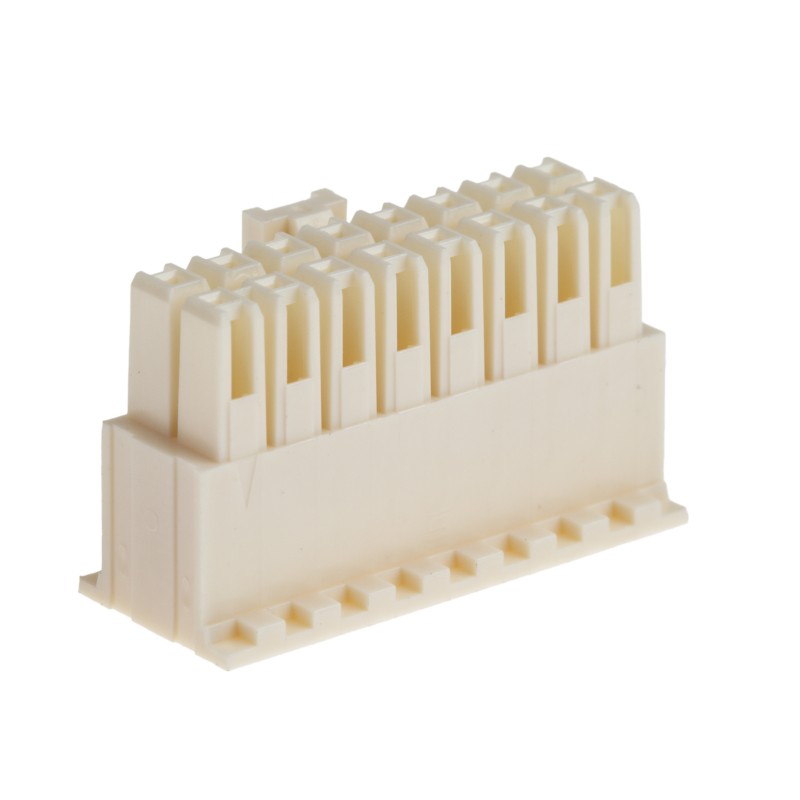 10 pcs - Samtec, IPDI Male Crimp Connector Housing, 2.54mm Pitch, 16 Way, 2 Row