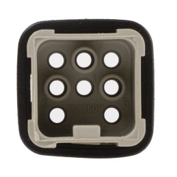 1 pcs - Epic Contact Heavy Duty Power Connector Insert, 10A, Male, H-D Series, 8 Contacts