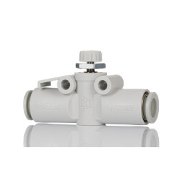 1 pcs - SMC AS Series Tube Flow Controller, 8mm Tube Inlet Port x 8mm Tube Outlet Port