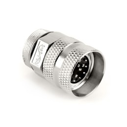 1 pcs - Amphenol Circular Connector, 17 Contacts, Cable Mount, M23 Connector, Plug, Male, IP67, MotionGrade Series