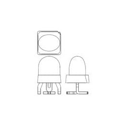 1 pcs : AEMD-LL3K-XZ002 - Standard LEDs - SMD LC SMT Oval Amber 95x45deg