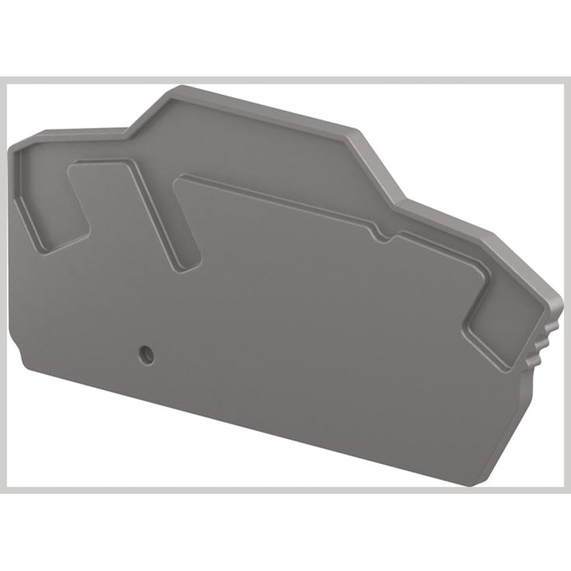 10 pcs - Entrelec End Section for Use with ZK2.5-3P PI-Spring Screwless Terminal Blocks, ZK2.5-PE-3P PI-Spring Screwless