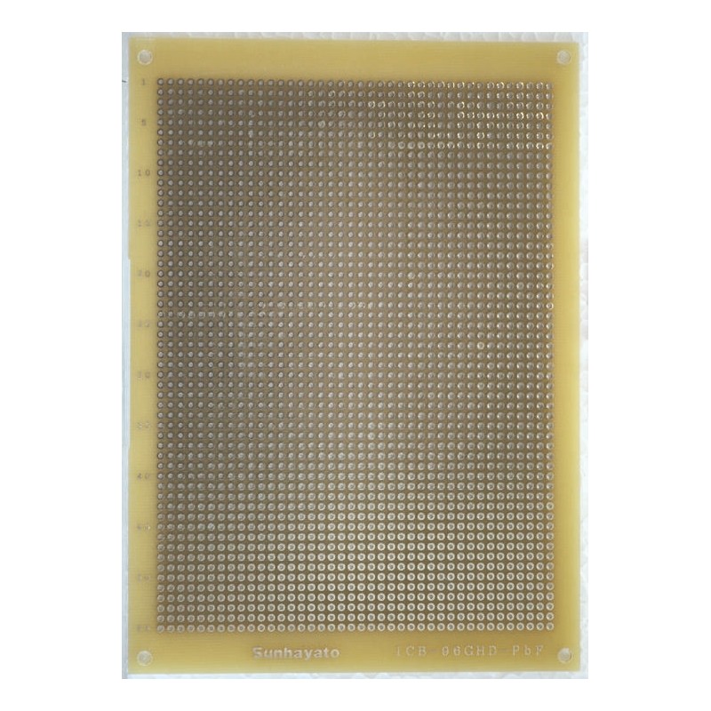 1 pcs - Double Sided Matrix Board FR4 1mm Holes, 2.54 x 2.54mm Pitch, 138 x 95 x 1.6mm