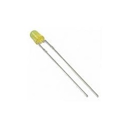 1 pcs : 4300F7LC - Standard LEDs - Through Hole YELLOW DIFFUSED LOW CURRENT