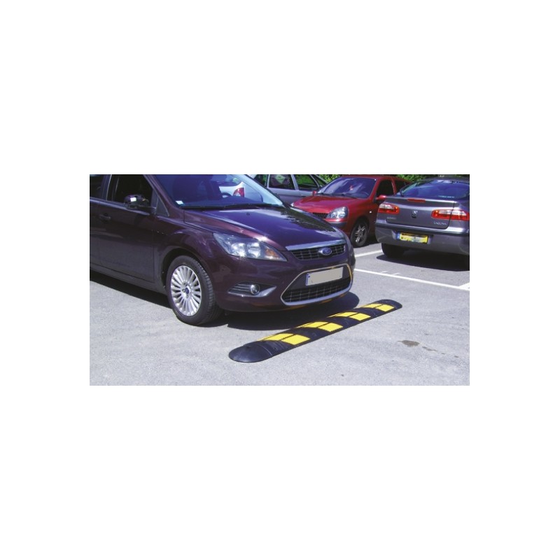 1 pcs - RS PRO High Visibility Rubber Speed Bump, 300mm x 1.83 m x 55 mm, 30km/h Speed Limit