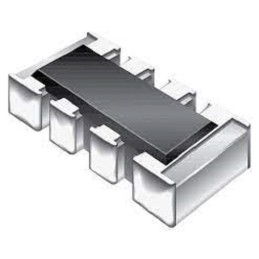 10 pcs - Bourns 1kΩ Resistor Array, 4 Resistors, 0.25W total, 1206 (3216M), Convex