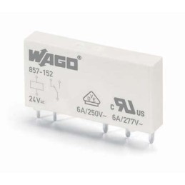 1 Box of 20 - Wago DIN Rail Power Relay, 60V ac/dc Coil, 6A Switching Current