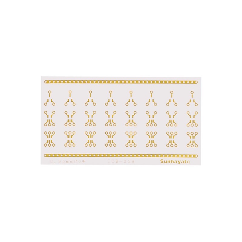 1 pcs - ICB-058, Single Sided Extender Board Seal Substrate FR4 100 x 55 x 0.1mm