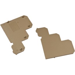 10 pcs - RS PRO End Cover for Use with DIN Rail Terminal Blocks