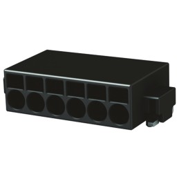 1 pcs - Harting Har-Flexicon Series PCB Terminal Block, 4-Contact, 2.54mm Pitch, Surface Mount, 2-Row, Screw Termination