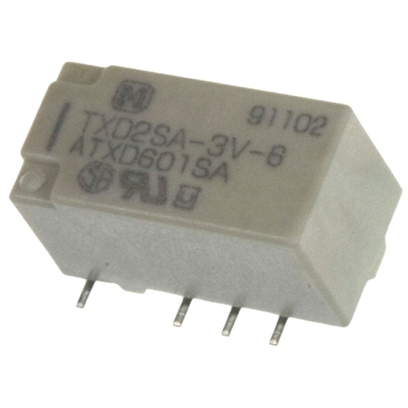 1 pcs - Panasonic Surface Mount Signal Relay, 5V dc Coil, 2A Switching Current, DPDT