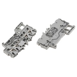 10 pcs - Wago TOPJOB S, 2002 Series Grey Feed Through Terminal Block, 2.5mm², Single-Level, Push-In Cage Clamp Termination,