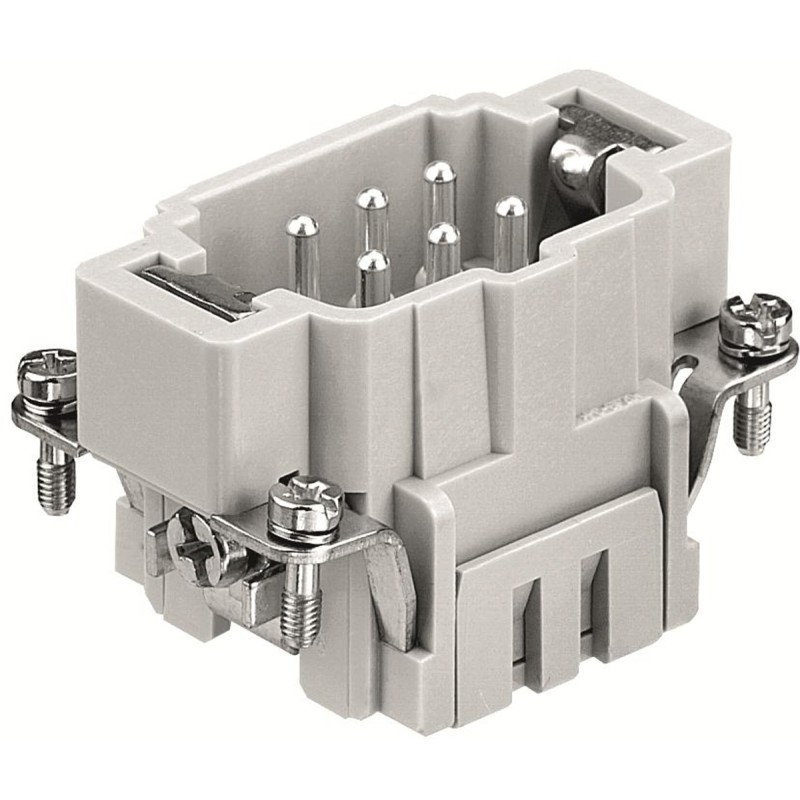 1 pcs - RS PRO Heavy Duty Power Connector Insert, 16A, Male, 6 Contacts