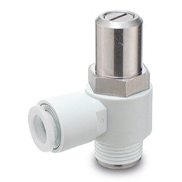 1 pcs - SMC AS220 Series Threaded Speed Controller x 6mm Tube Outlet Port