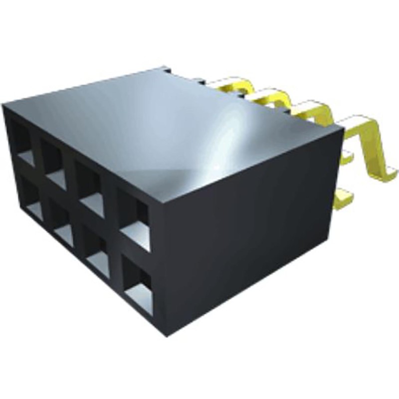 1 pcs - Samtec SMH Series Straight Surface Mount PCB Socket, 5-Contact, 1-Row, 2.54mm Pitch, Solder Termination