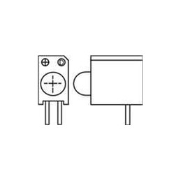 1 pcs : 551-1309F - LED Circuit Board Indicators GREEN DIFFUSED LOW CURRENT