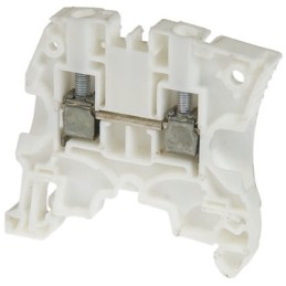 10 pcs - Entrelec ZS6 Series White Feed Through Terminal Block, 6mm², Single-Level, Screw Termination, ATEX