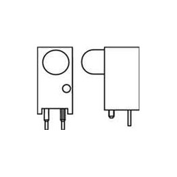 1 pcs : 551-0403F - LED Circuit Board Indicators HI EFF RED DIFFUSED