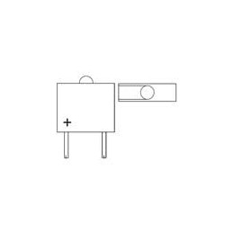 1 pcs : 555-3003F - LED Circuit Board Indicators RED DIFFUSED 5 VOLT