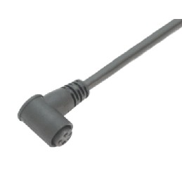 1 pcs - Binder Right Angle Female 3 way M8 to Unterminated Sensor Actuator Cable, 2m