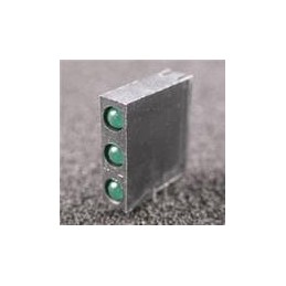 1 pcs : WP934RZ/3GD - LED Circuit Board Indicators Tri Green 568nm Diffused 20mcd