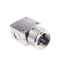 1 pcs - Jaeger 4 Way Cable Mount MIL Spec Circular Connector Plug, Pin Contacts, MIL-DTL-5015