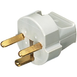 1 pcs - LK Denmark Mains Plug, 10A, Cable Mount, 250 V ac