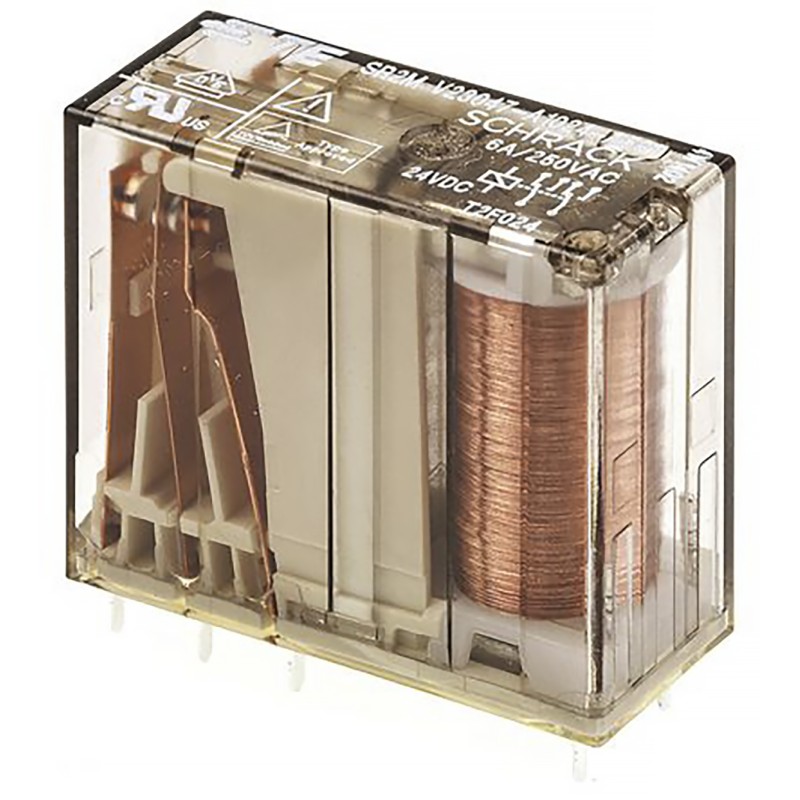 1 pcs - TE Connectivity PCB Mount Force Guided Relay, 9V dc Coil Voltage, 2 Pole, DPDT