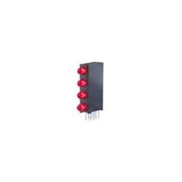 1 pcs : WP934SB/4ID - LED Circuit Board Indicators Red Red Diffused 625nm 20mcd