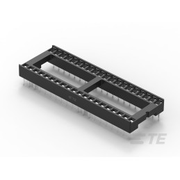 10 pcs - TE Connectivity 2.54mm Pitch Straight 40 Way, Through Hole Ladder IC Dip Socket, 1A