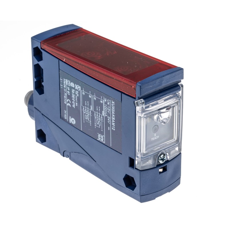 1 pcs - Telemecanique Sensors Multimode Photoelectric Sensor, Block Sensor, 1.3 m, 2 m, 11 m, 40 m Detection Range