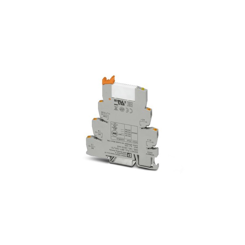 10 pcs - Phoenix Contact PLC-RPT Series Relay Module, DIN Rail Mount, 4.5V dc Coil, SPDT, 38mA Load