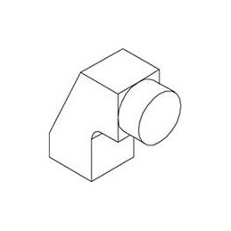 1 pcs : LPF-C011401S - LED Light Pipes 4mm Round Right Angle Light Pipe