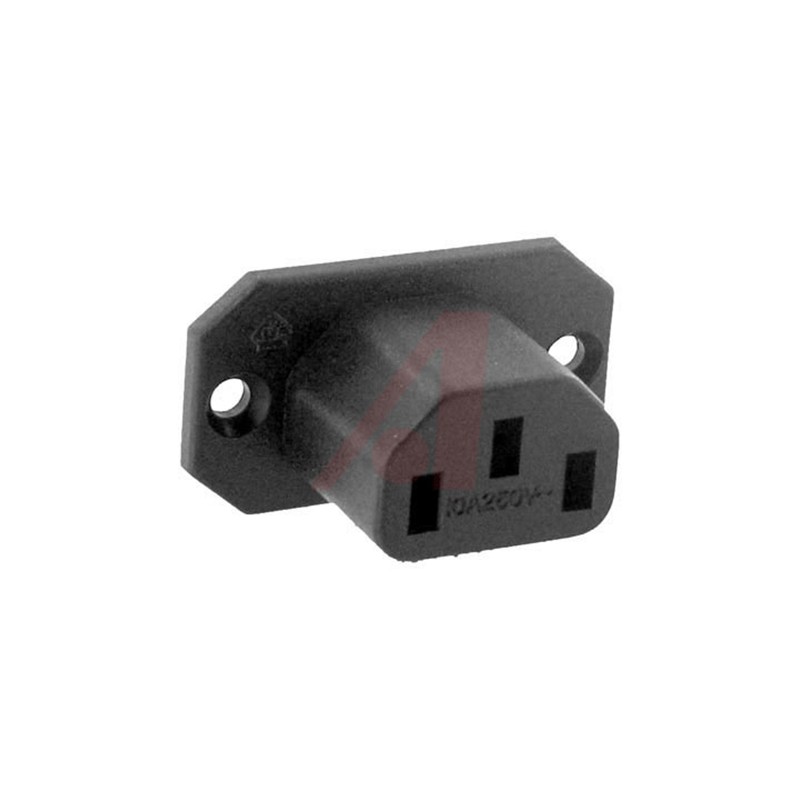 10 pcs - Schurter F Panel Mount IEC Connector Socket, 10A, 250 V