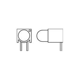 1 pcs : 550-3005F - LED Circuit Board Indicators RED/GREEN DIFFUSED